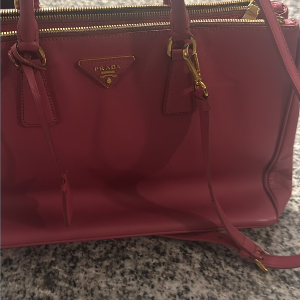 Prada Pink Leather Women's Bag - Picture 5 of 6